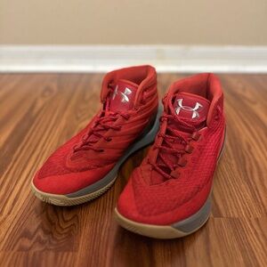 Under Armour Red High-Top Sneakers